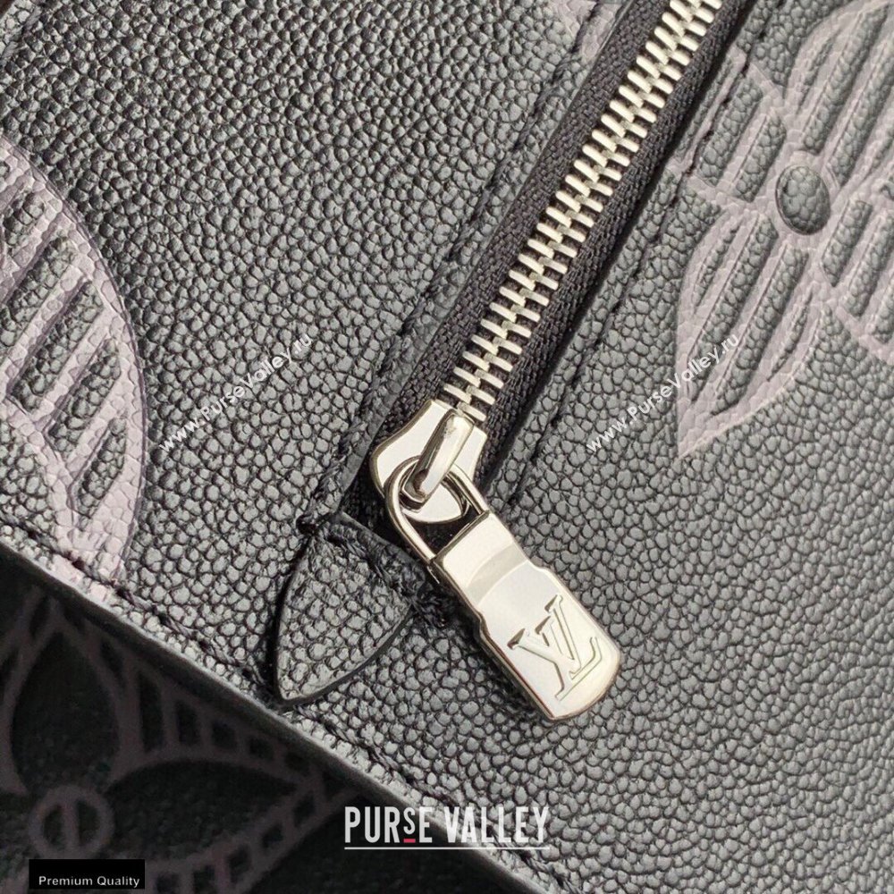 Louis Vuitton Taurillon Shadow Leather Cabas Voyage Bag M57290 2021 (kiki-20123110)