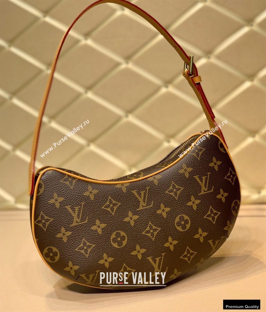 Louis Vuitton Monogram Canvas Croissant Shoulder Bag M51511 (kiki-20123030)