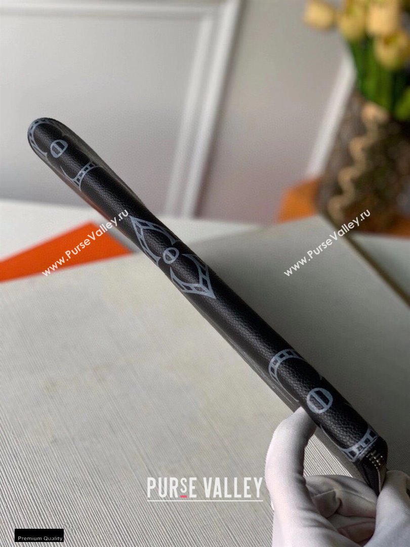 Louis Vuitton Taurillon Shadow Leather Pochette Jour GM Bag M80044 2021 (kiki-20123114)