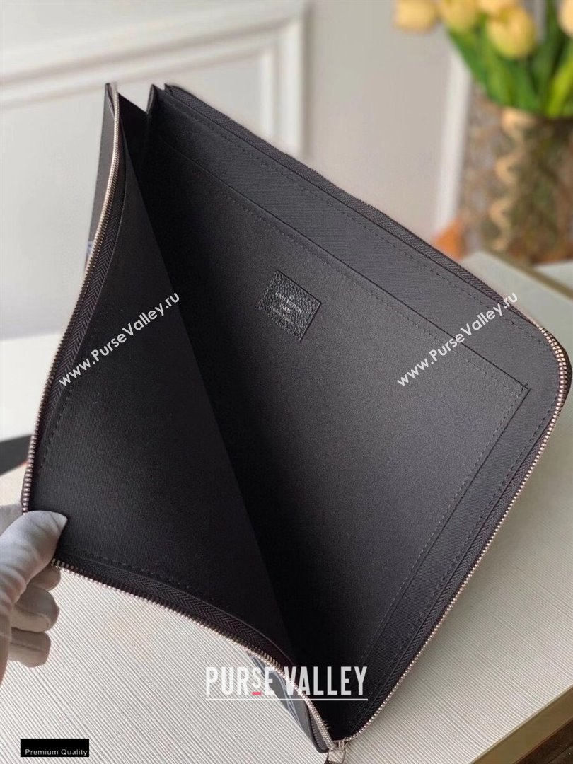 Louis Vuitton Taurillon Shadow Leather Pochette Jour GM Bag M80044 2021 (kiki-20123114)