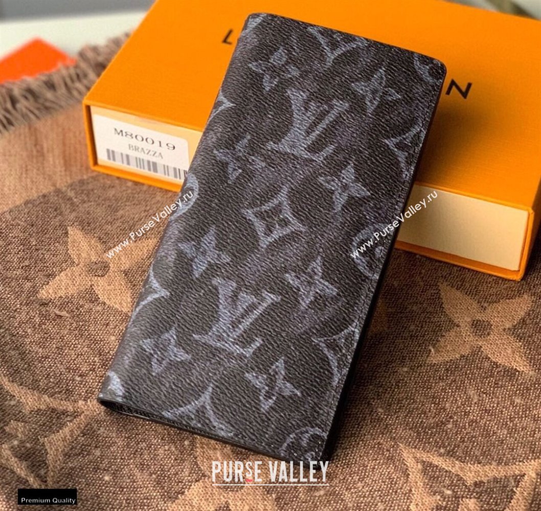 Louis Vuitton Monogram Pastel Noir Canvas Brazza Wallet M80019 2021 (kiki-20123125)