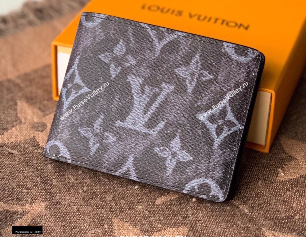 Louis Vuitton Monogram Pastel Noir Canvas Multiple Wallet M80017 2021 (kiki-20123126)