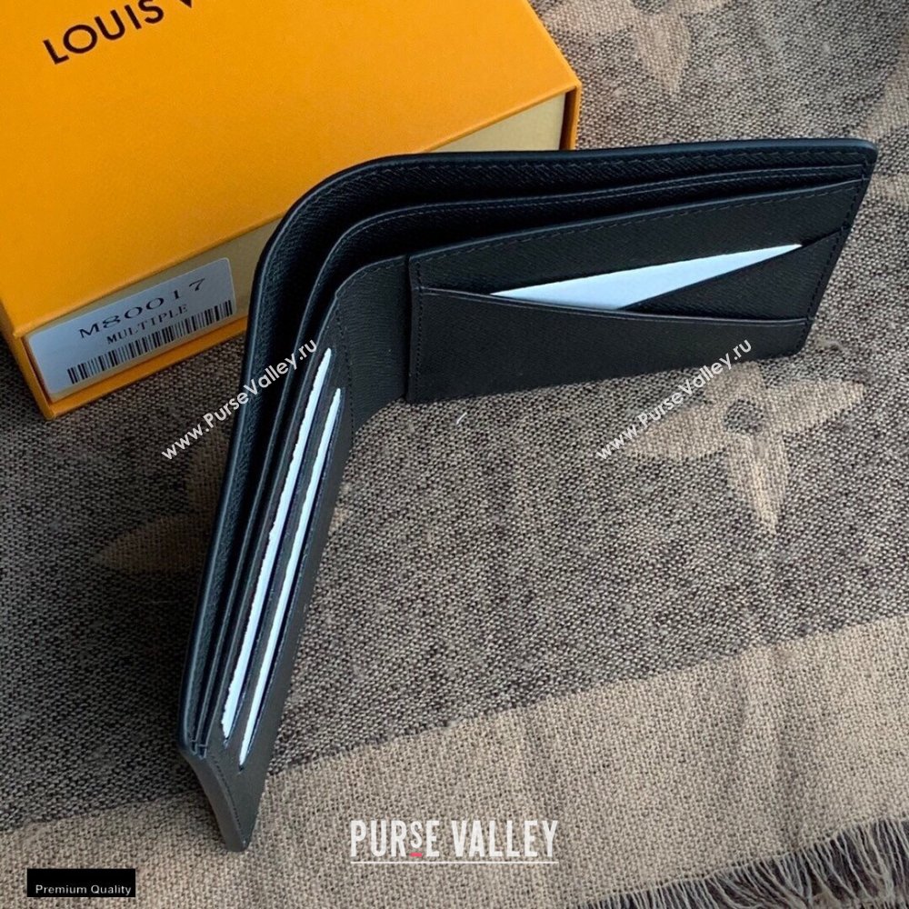 Louis Vuitton Monogram Pastel Noir Canvas Multiple Wallet M80017 2021 (kiki-20123126)