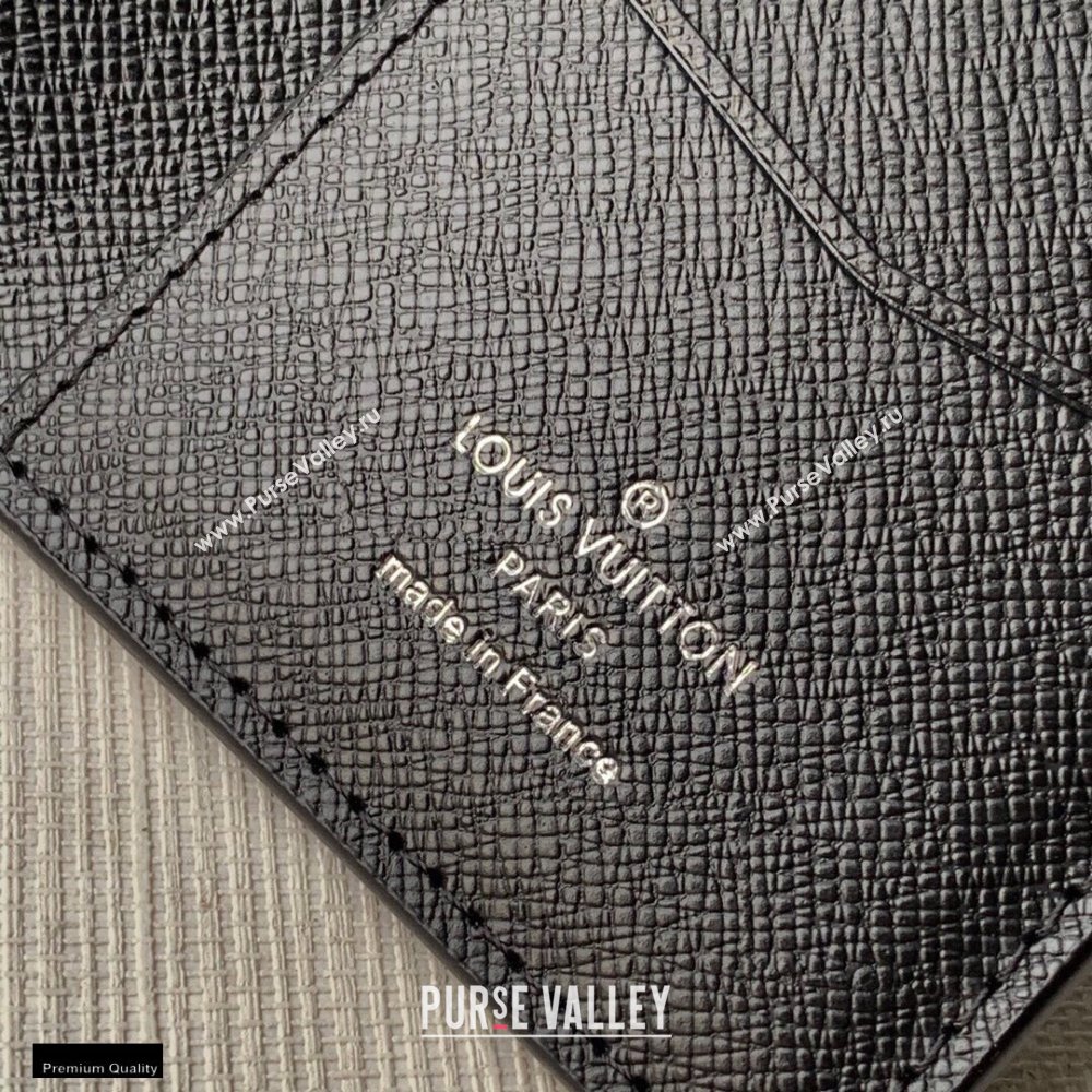 Louis Vuitton Monogram Pastel Noir Canvas Pocket Organizer Wallet M80015 2021 (kiki-20123127)