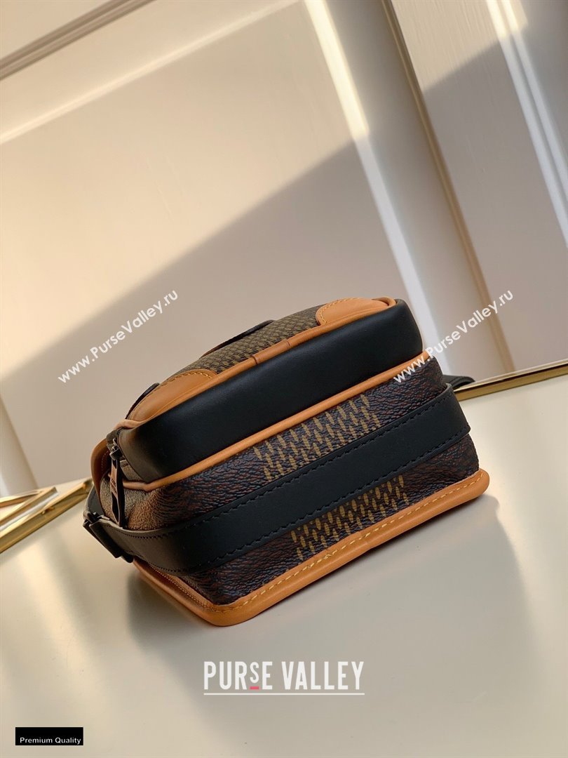 Louis Vuitton Giant Damier Ebene Canvas Nano Amazon Messenger Bag N40357 2021 (kiki-20123120)