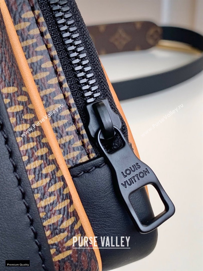 Louis Vuitton Giant Damier Ebene Canvas Nano Amazon Messenger Bag N40357 2021 (kiki-20123120)