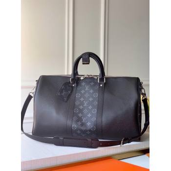 louis vuitton Keepall 50 Bandoulière m53763 in taiga leather (kiki-3691)