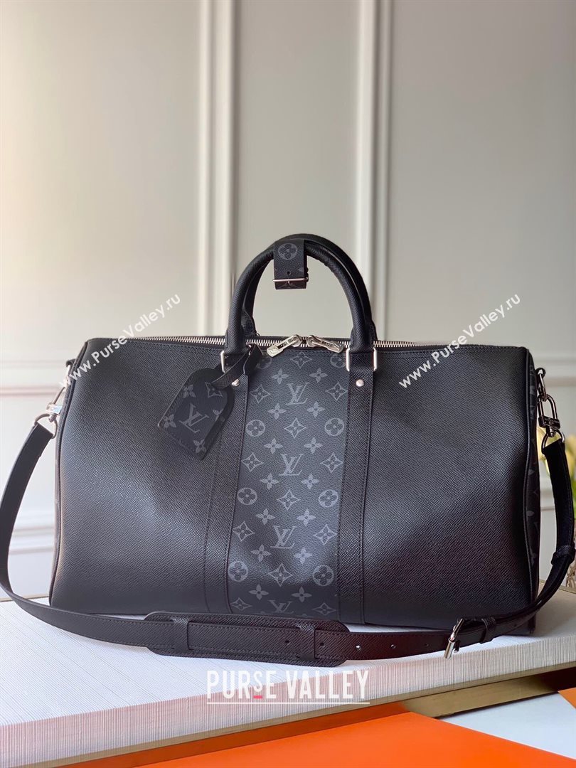 louis vuitton Keepall 50 Bandoulière m53763 in taiga leather (kiki-3691)