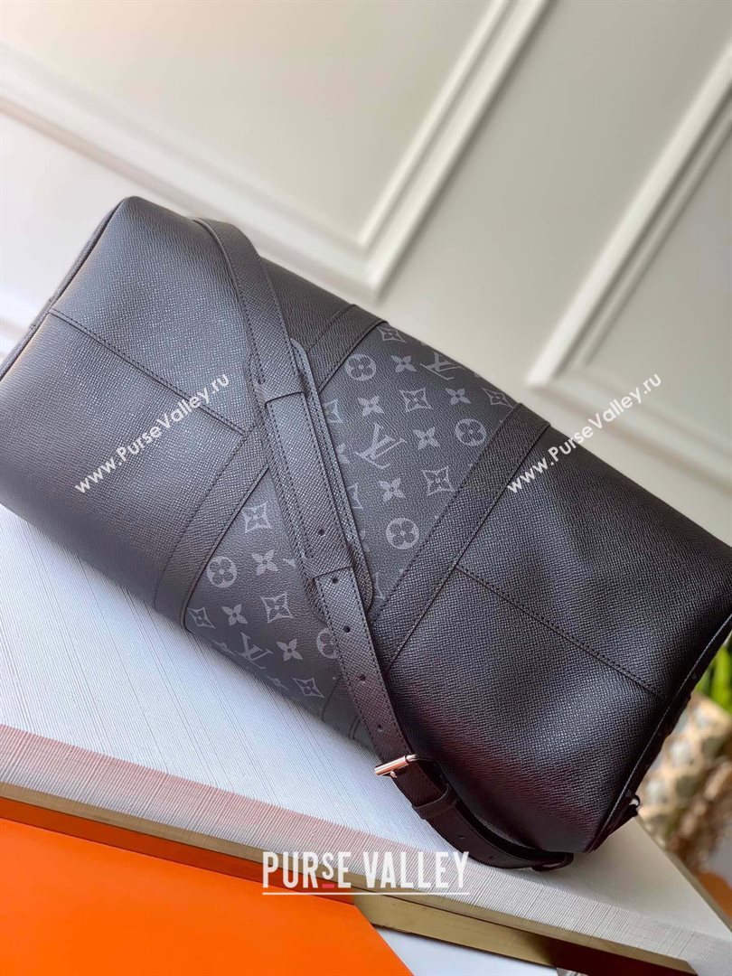 louis vuitton Keepall 50 Bandoulière m53763 in taiga leather (kiki-3691)