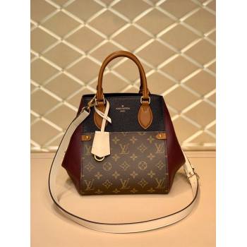 louis vuitton Monogram canvas Fold Tote PM m45388 burgundy (kiki-5217)