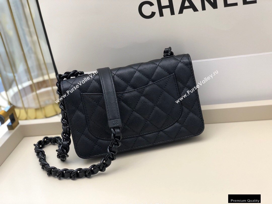 Chanel Grained Calfskin My Everything Wallet on Chain WOC Bag AP1954 Black 2020 (smjd-21010511)