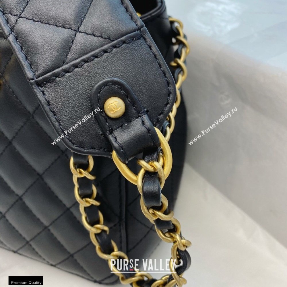 Chanel Calfskin Strap Into Bucket Bag AS2230 Black 2020 (smjd-21010505)