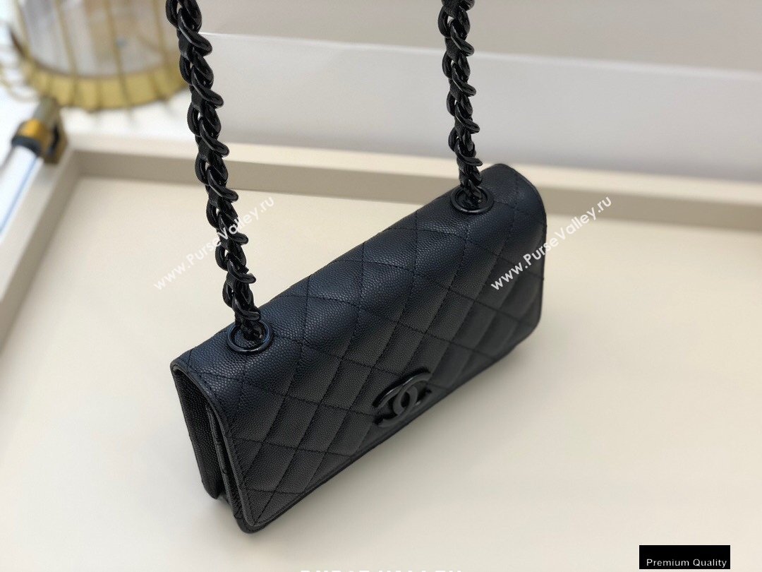 Chanel Grained Calfskin My Everything Wallet on Chain WOC Bag AP1954 Black 2020 (smjd-21010511)