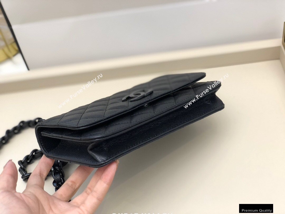 Chanel Grained Calfskin My Everything Wallet on Chain WOC Bag AP1954 Black 2020 (smjd-21010511)