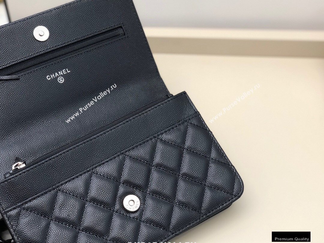 Chanel Grained Calfskin My Everything Wallet on Chain WOC Bag AP1954 Black 2020 (smjd-21010511)