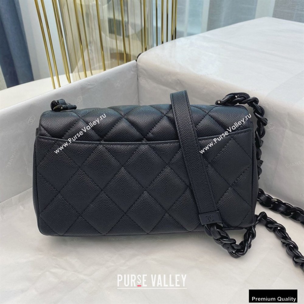 Chanel Grained Calfskin My Everything Small Flap Bag AS2302 Black 2020 (smjd-21010509)