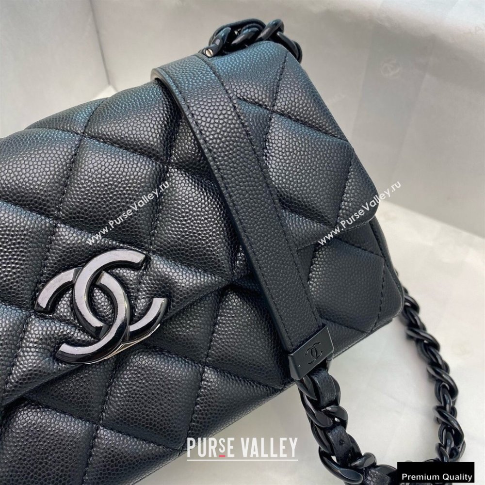 Chanel Grained Calfskin My Everything Small Flap Bag AS2302 Black 2020 (smjd-21010509)