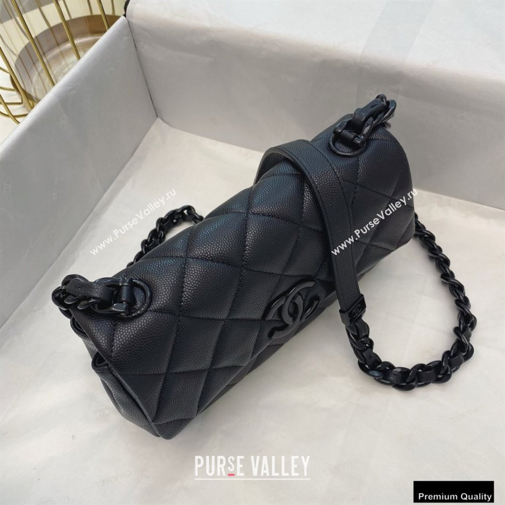 Chanel Grained Calfskin My Everything Small Flap Bag AS2302 Black 2020 (smjd-21010509)