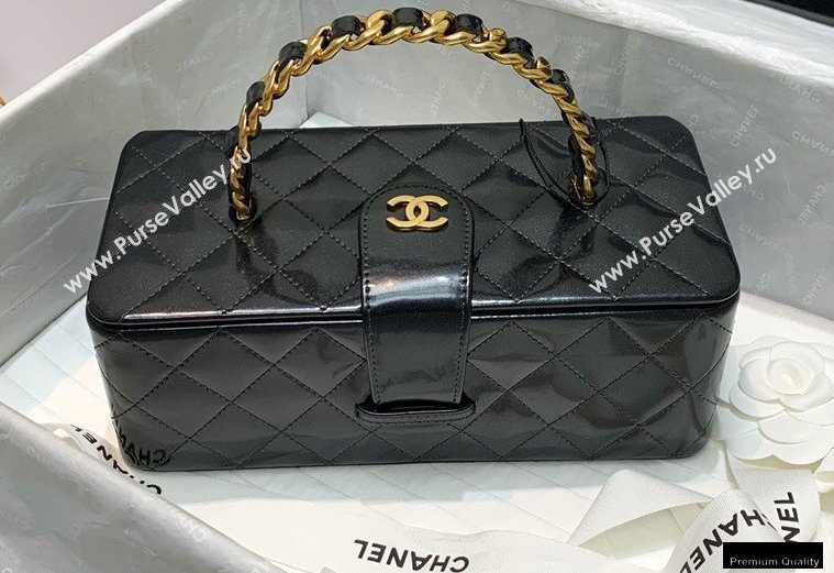 Chanel Get Round Vintage Vanity Case Bag Black 2021 (jiyuan-21010521)