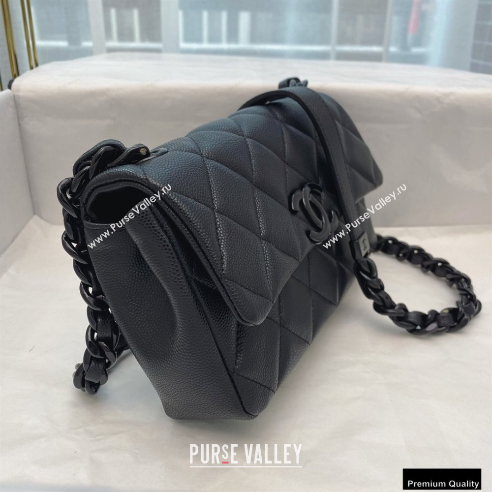 Chanel Grained Calfskin My Everything Small Flap Bag AS2302 Black 2020 (smjd-21010509)