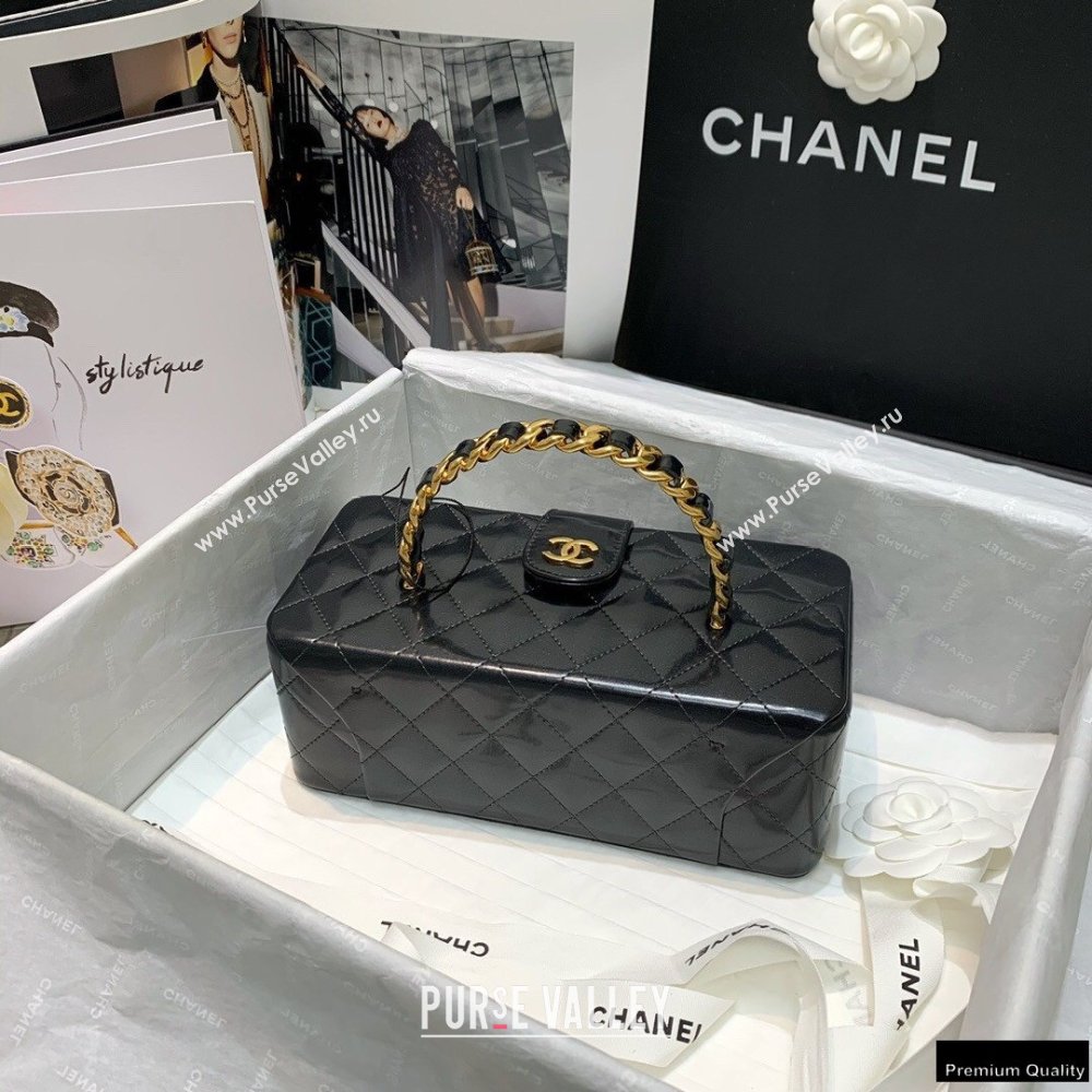 Chanel Get Round Vintage Vanity Case Bag Black 2021 (jiyuan-21010521)