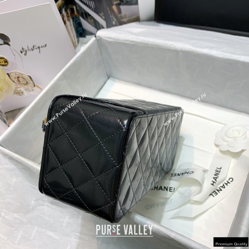 Chanel Get Round Vintage Vanity Case Bag Black 2021 (jiyuan-21010521)