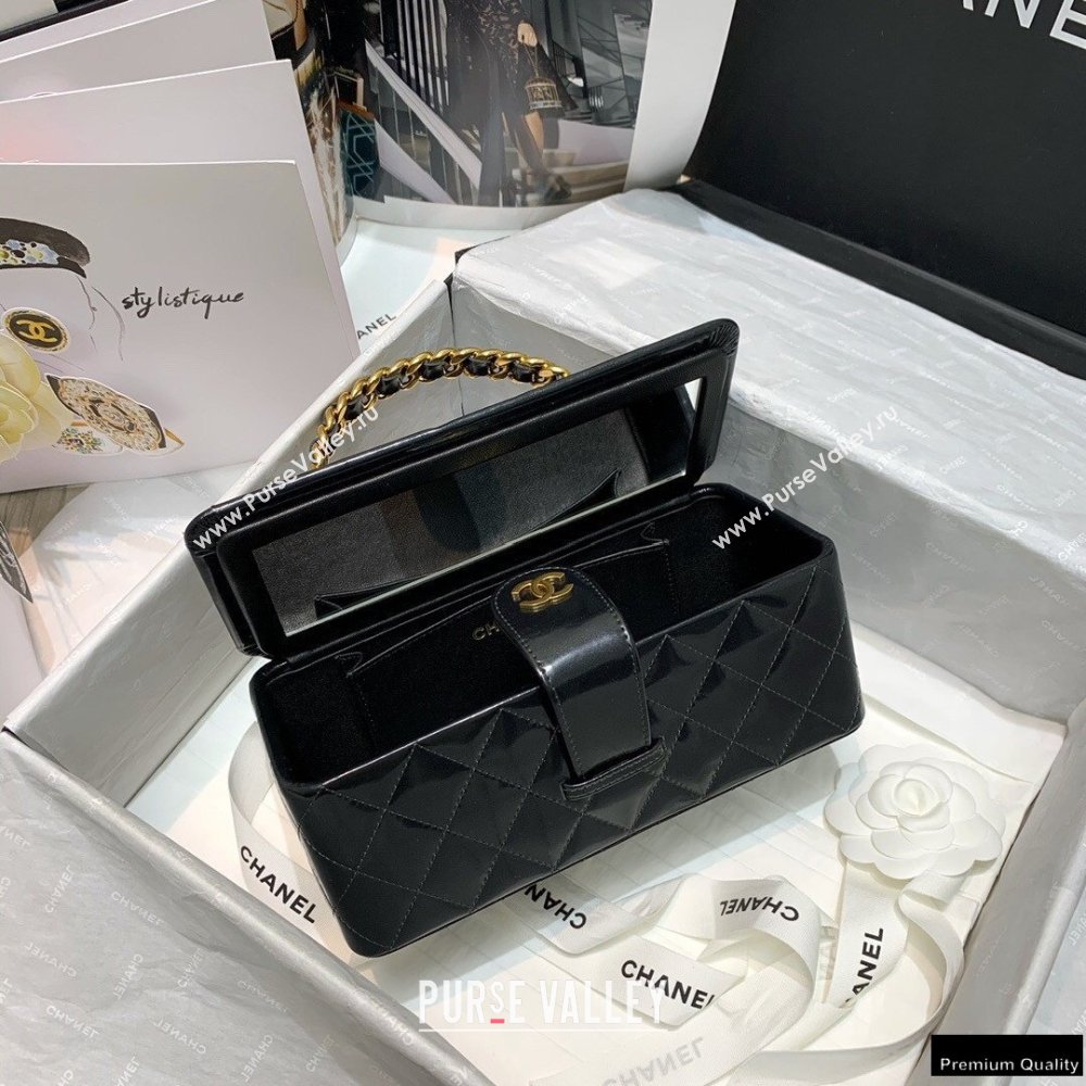 Chanel Get Round Vintage Vanity Case Bag Black 2021 (jiyuan-21010521)