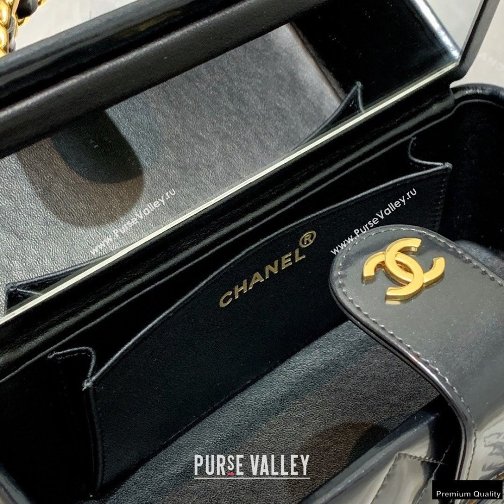 Chanel Get Round Vintage Vanity Case Bag Black 2021 (jiyuan-21010521)