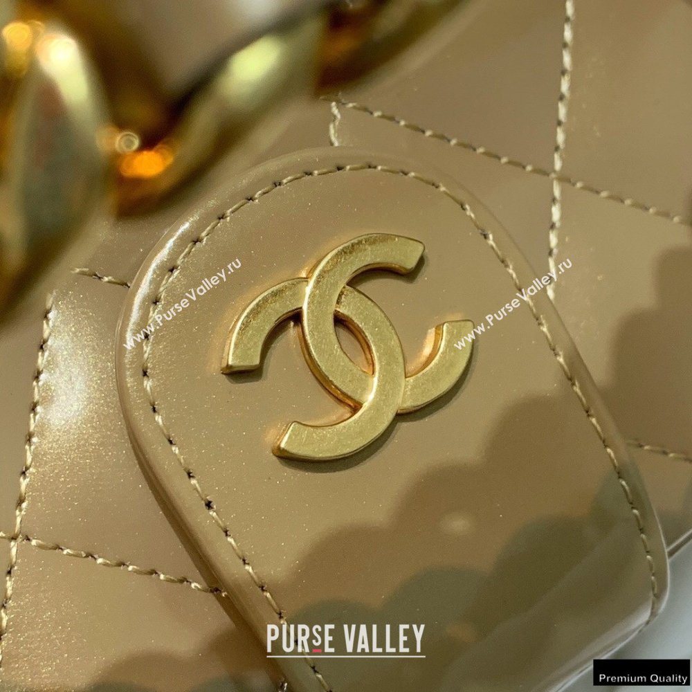 Chanel Get Round Vintage Vanity Case Bag Gold 2021 (jiyuan-21010522)