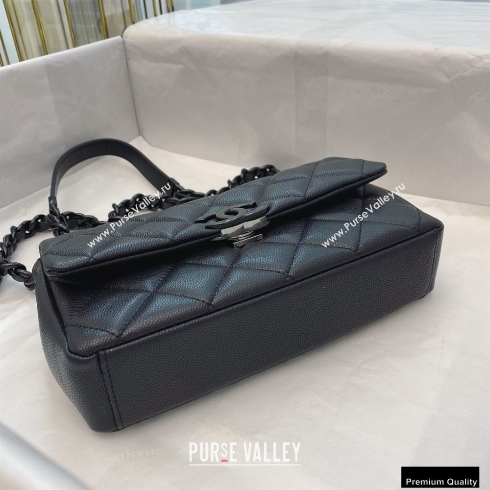 Chanel Grained Calfskin My Everything Small Flap Bag AS2302 Black 2020 (smjd-21010509)