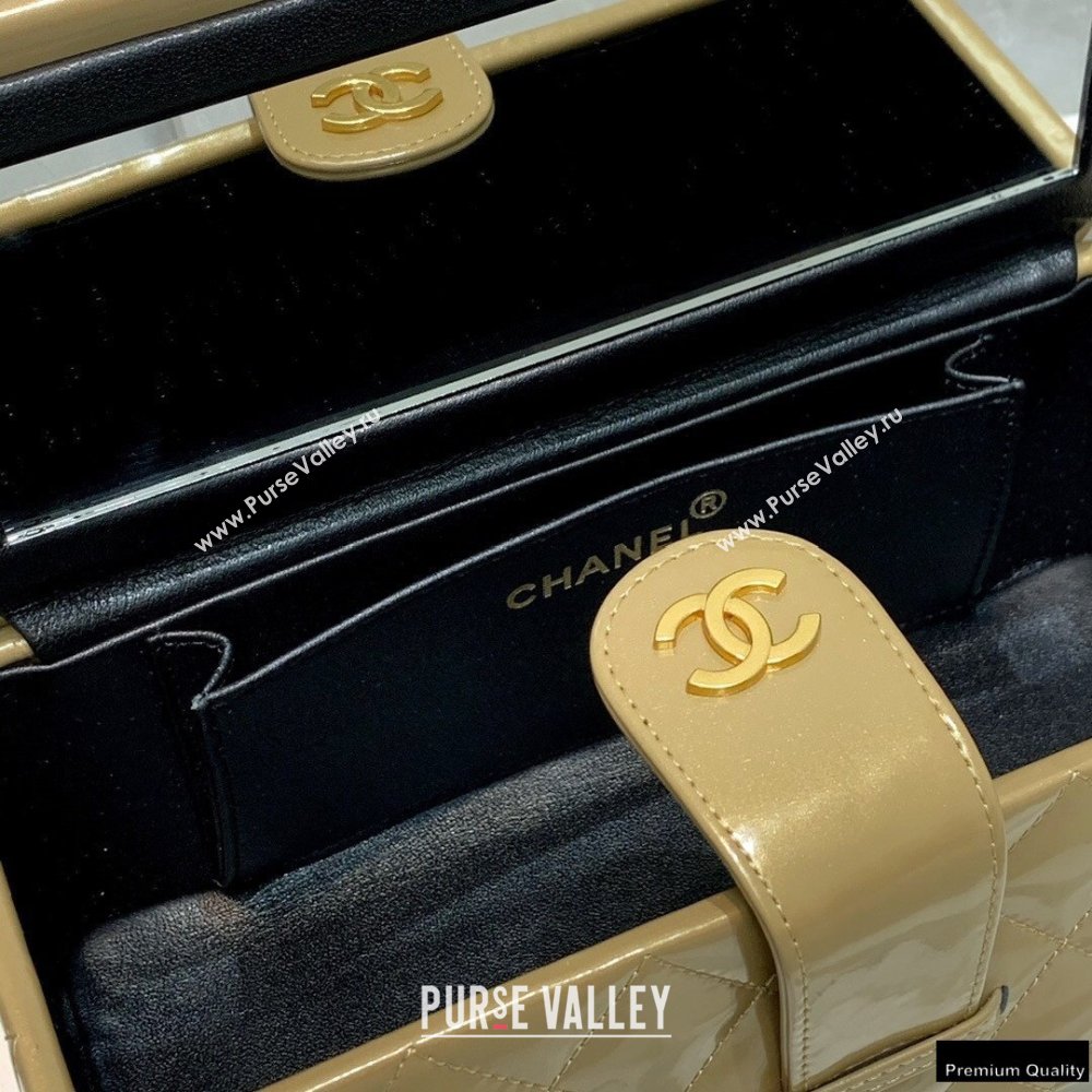 Chanel Get Round Vintage Vanity Case Bag Gold 2021 (jiyuan-21010522)