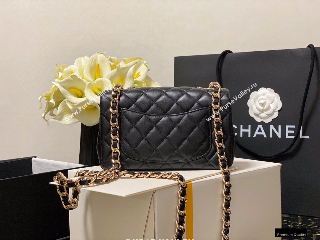 Chanel Classic Flap Small Bag with Charms AS2326 Black 2021 (jiyuan-21010505)