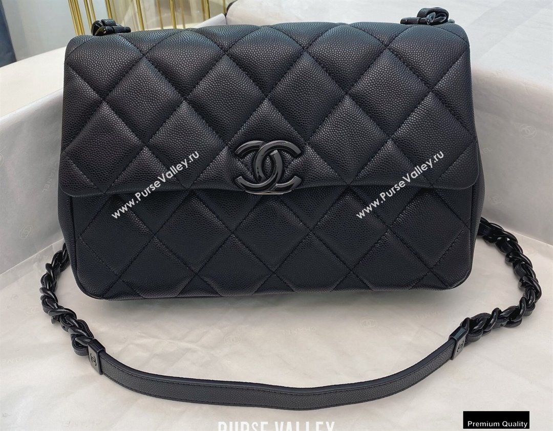 Chanel Grained Calfskin My Everything Flap Bag AS2303 Black 2020 (smjd-21010507)