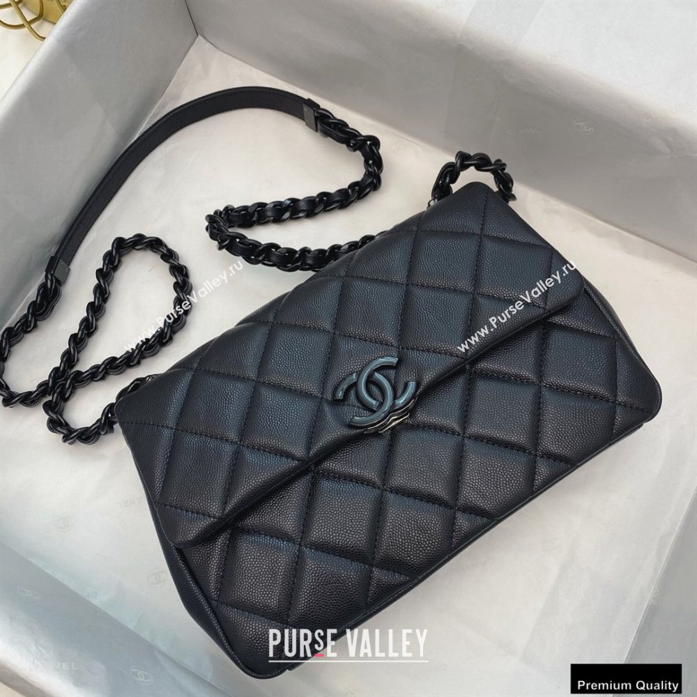 Chanel Grained Calfskin My Everything Flap Bag AS2303 Black 2020 (smjd-21010507)