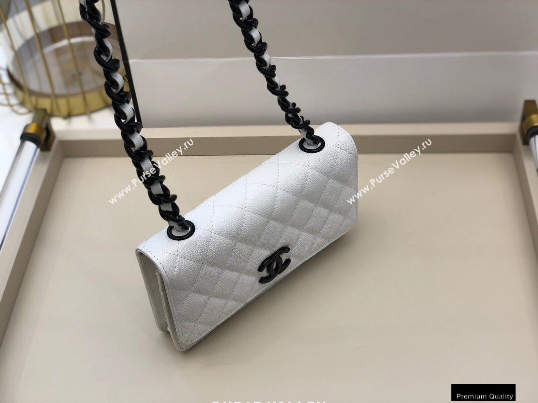 Chanel Grained Calfskin My Everything Wallet on Chain WOC Bag AP1954 White 2020 (smjd-21010512)