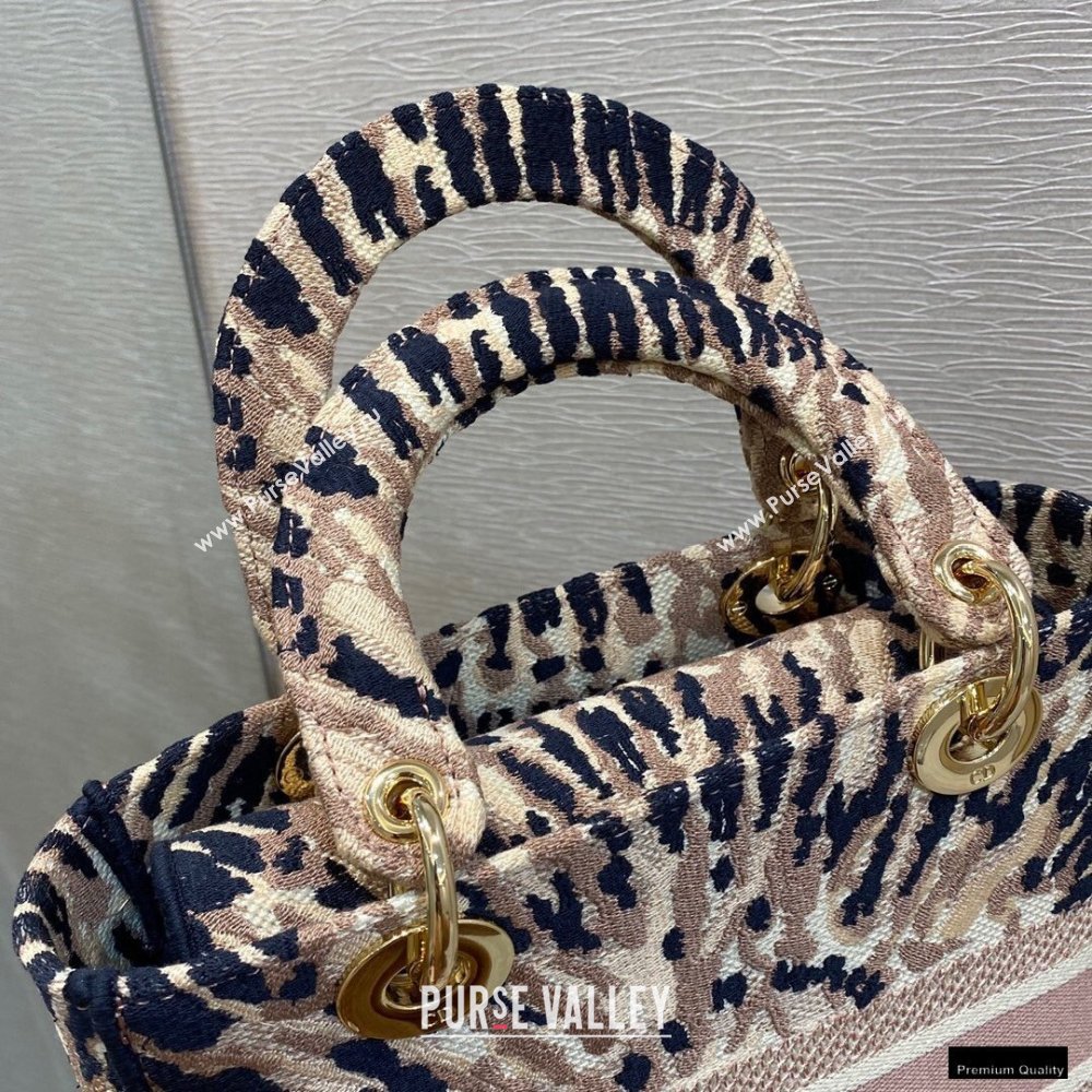 Lady Dior Medium D-Lite Bag in Multicolor Tie Embroidery 2021 (vivi-21010706)