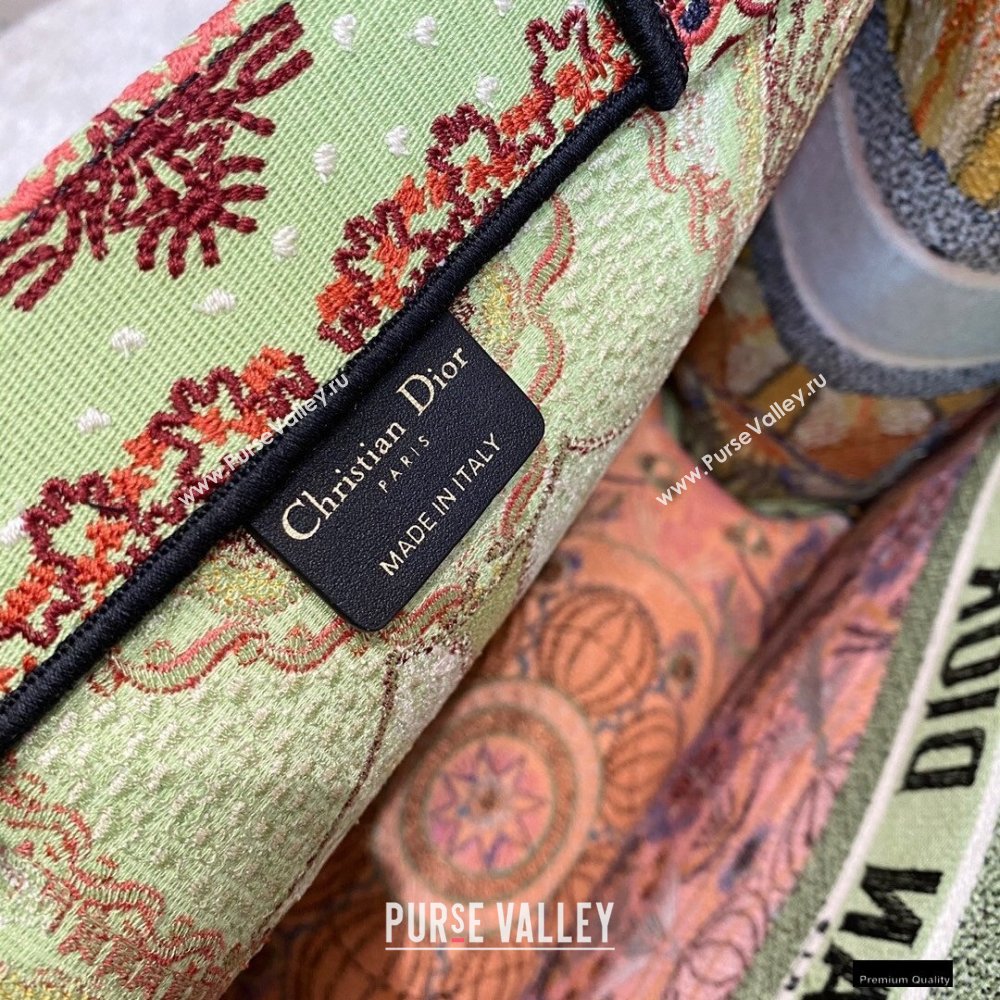 Dior Book Tote Bag in Multicolor Lights Embroidery 2021 (vivi-21010709)