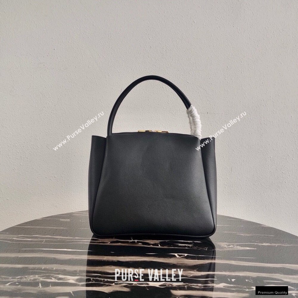 Prada Medium Leather HandBag 1BC142 Black 2021 (ziyin-21010916)