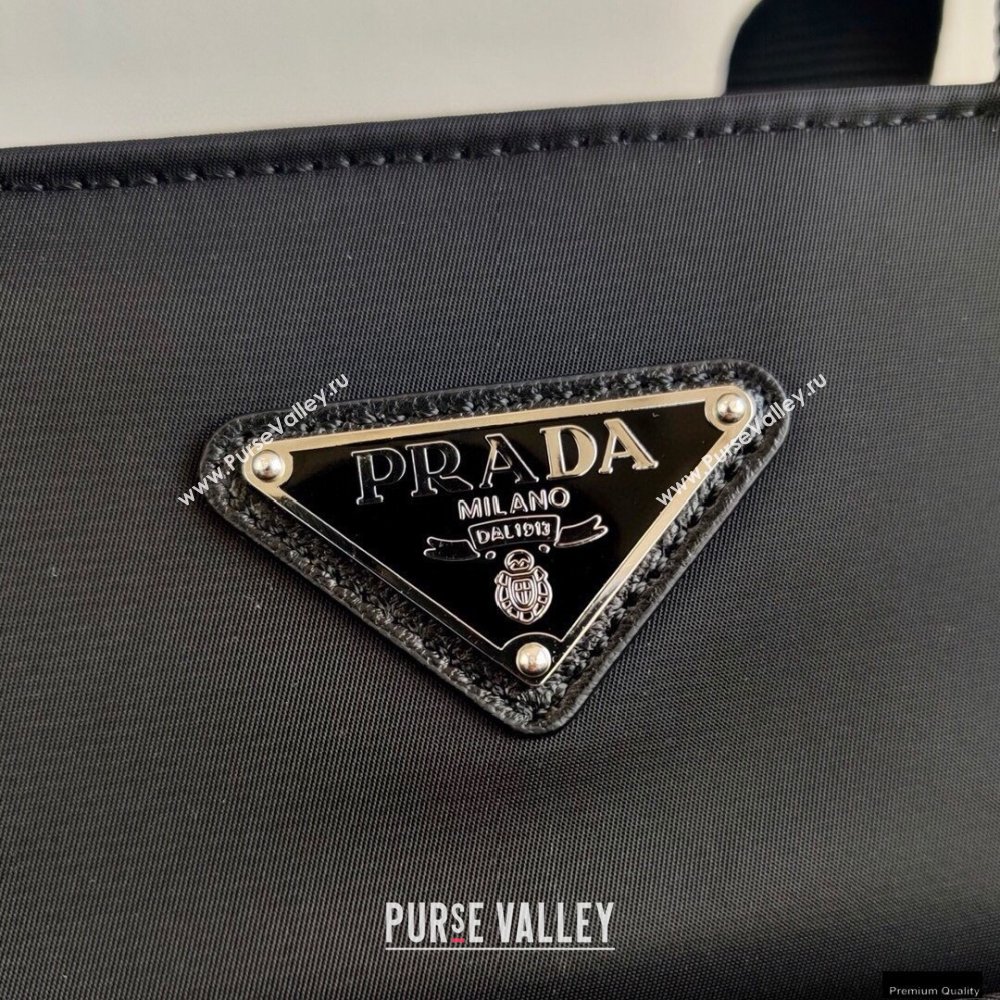 Prada Nylon Tote Bag 1BG354 Black 2021 (ziyin-21011113)