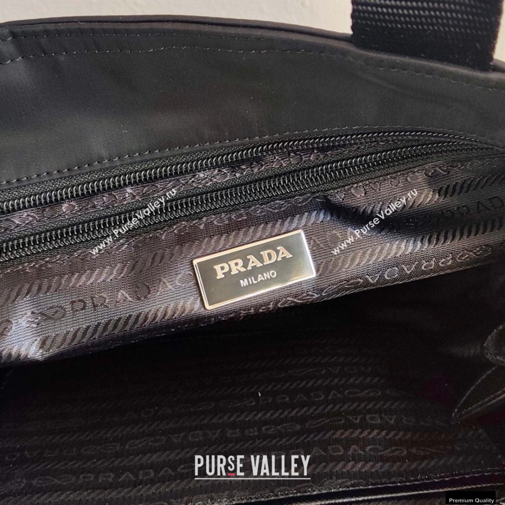 Prada Nylon Tote Bag 1BG354 Black 2021 (ziyin-21011113)