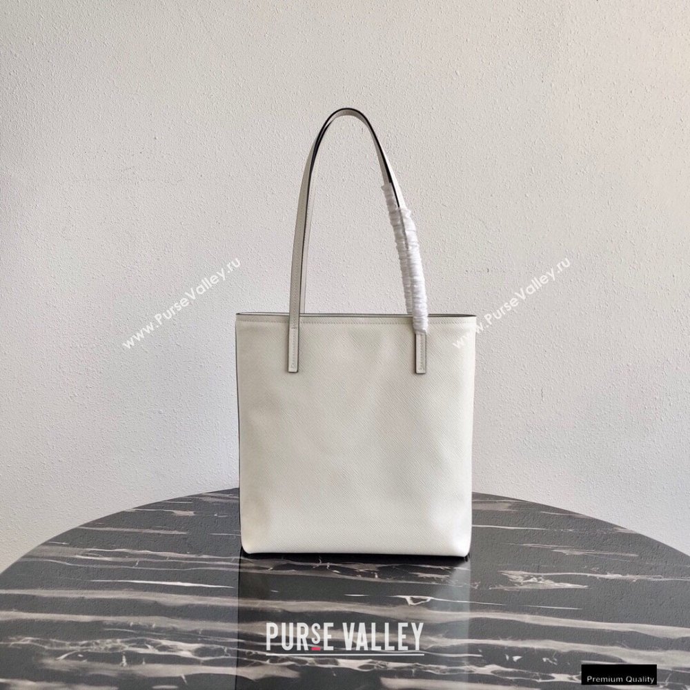 Prada Small Saffiano Leather Tote Bag 1BG342 White 2021 (ziyin-21010908)