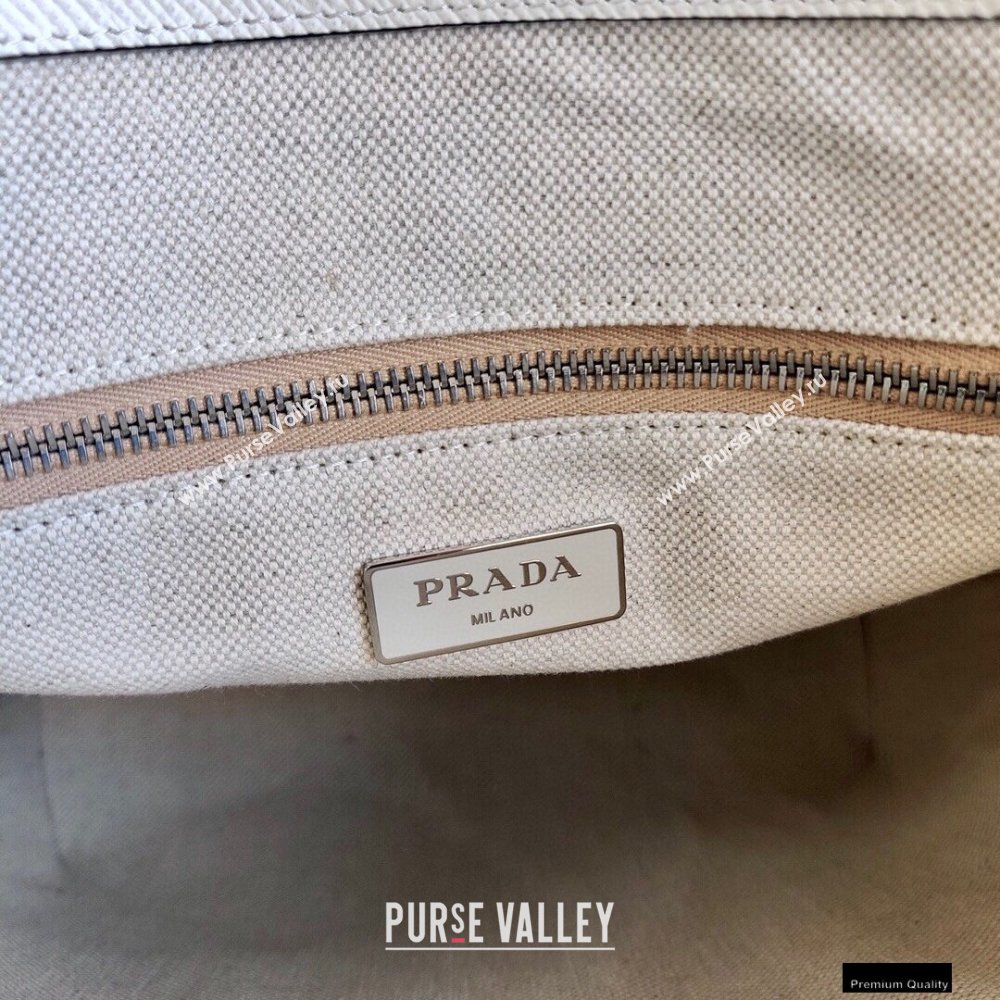 Prada Small Saffiano Leather Tote Bag 1BG342 White 2021 (ziyin-21010908)