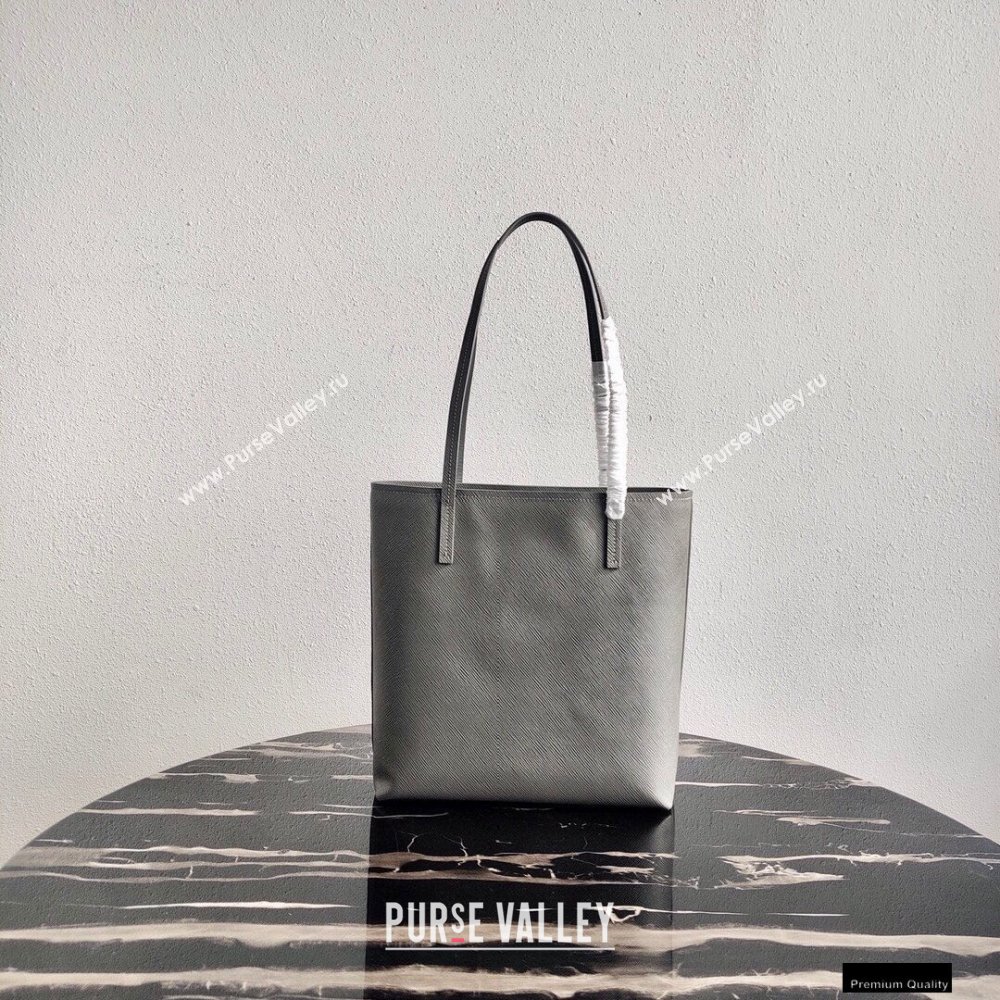 Prada Small Saffiano Leather Tote Bag 1BG342 Gray 2021 (ziyin-21010907)