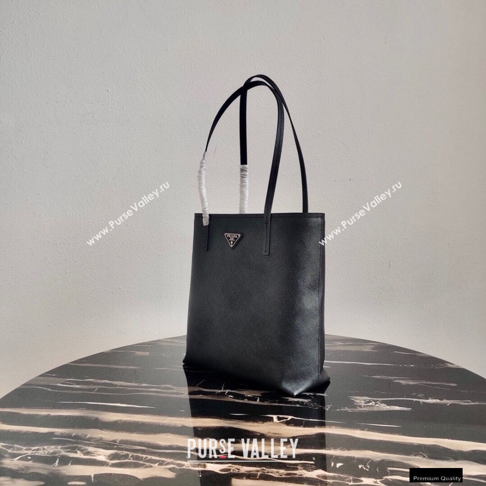 Prada Small Saffiano Leather Tote Bag 1BG342 Black 2021 (ziyin-21010906)