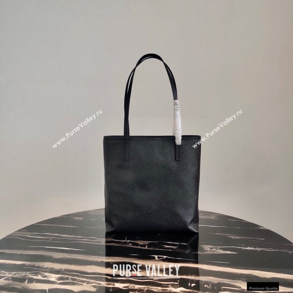 Prada Small Saffiano Leather Tote Bag 1BG342 Black 2021 (ziyin-21010906)