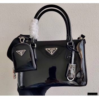 Prada Galleria Brushed Leather Mini Bag 1BA896 Black 2021 (ziyin-21011111)