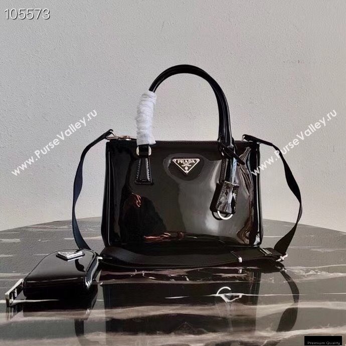 Prada Galleria Brushed Leather Mini Bag 1BA896 Black 2021 (ziyin-21011111)