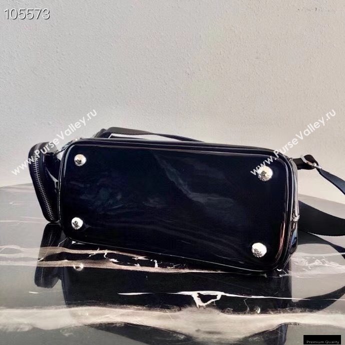 Prada Galleria Brushed Leather Mini Bag 1BA896 Black 2021 (ziyin-21011111)
