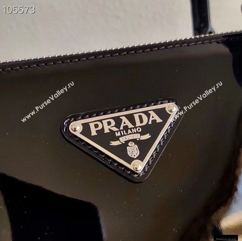 Prada Galleria Brushed Leather Mini Bag 1BA896 Black 2021 (ziyin-21011111)