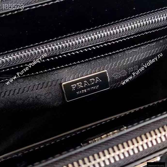 Prada Galleria Brushed Leather Mini Bag 1BA896 Black 2021 (ziyin-21011111)